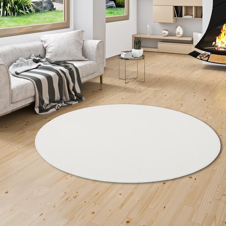 Produktbild Snapstyle Hochflor Velours Teppich Luna Rund (Ø 100 cm)