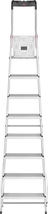 Produktbild Hailo L60 StandardLine, Alu-Sicherheits-Stehleiter, 8 Stufen (Stehleiter, 13 cm)