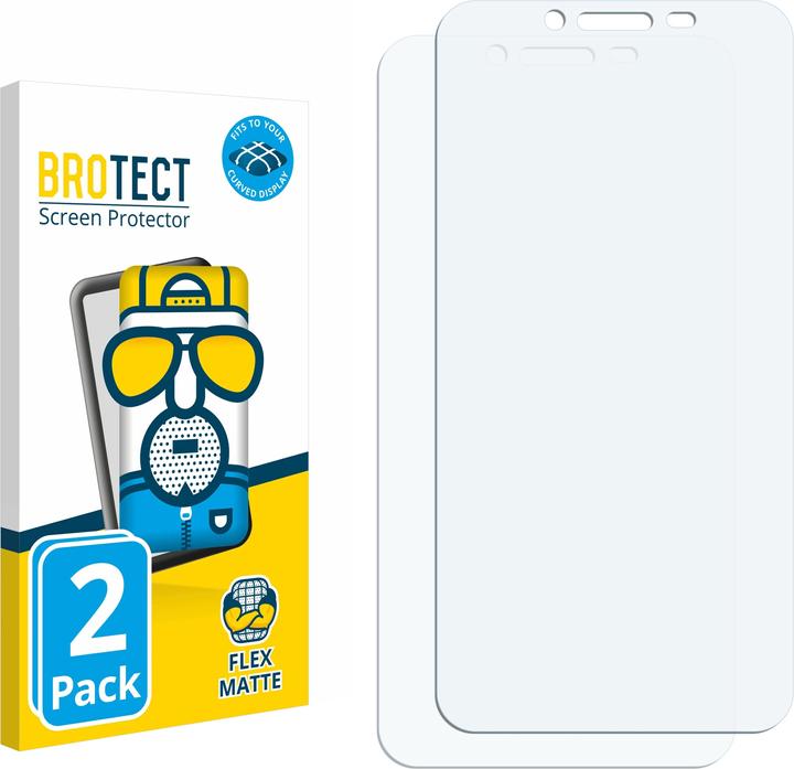 Produktbild BROTECT Fullscreen Schutzfolie Displayschutz Folie Matt Entspiegelungsfolie (2 Stück, Asus Zenfone 3 Max)