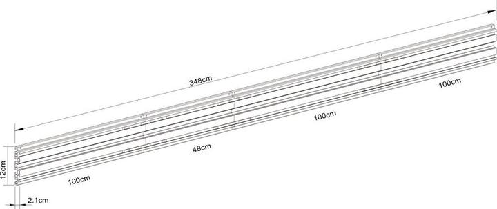 Image du produit Multibrackets Profilé en aluminium, système modulaire Pro, noir