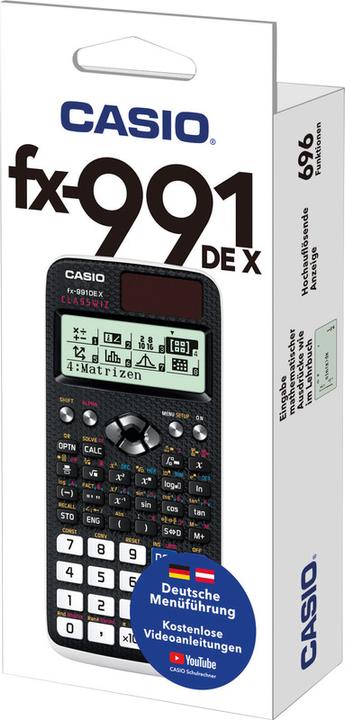 Produktbild Casio Fx-991de X (Solarzellen, Batterien)