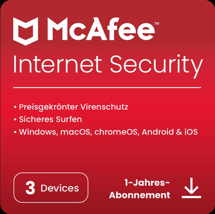 Actual product image McAfee Internet Security - 3 Geräte (3 User, 3 Devices/Users, 12 months)