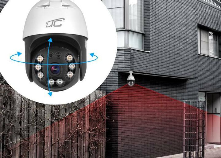 Produktbild Lasmex Internet-Drehkamera IP-Fassung E27 IP65 PTZ 5Mpix 230V SMART LTC VISION
