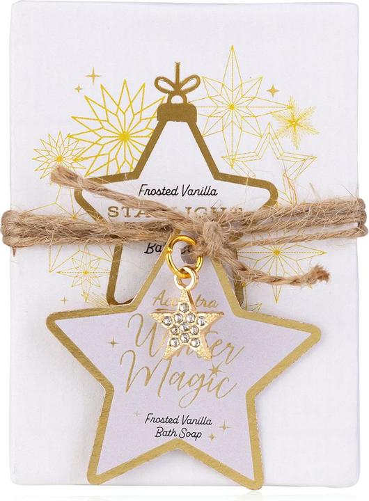 Accentra Seife WINTER MAGIC in Geschenkverpackung mit Charm-Anhänger, Duft: Frosted Vanilla