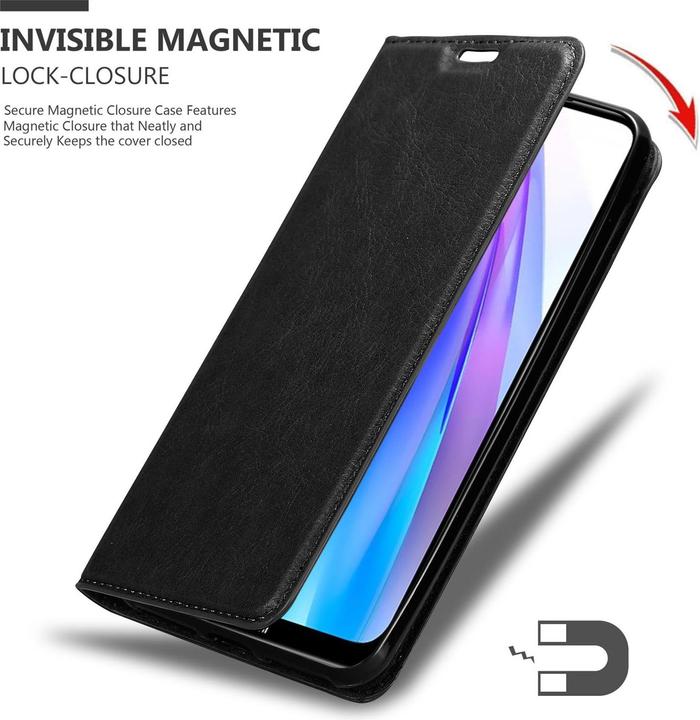 Actual product image Cadorabo Book Invisible Magnet Cover (Xiaomi Redmi Note 8T)