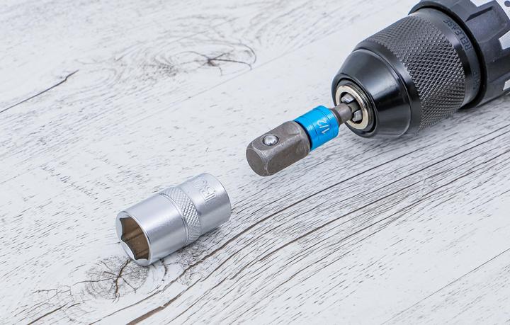 Produktbild BGS Adaptersatz für Bohrer | farbig | Antrieb Aussensechskant 6,3 mm (1/4") | Abtrieb Aussenvierkant