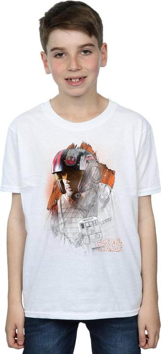 Image du produit Star Wars - T-shirt THE LAST JEDI POE DAMERON BRUSHED - Garçon (128)