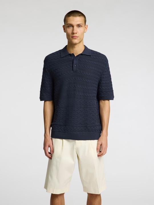 Image du produit Selected Homme Kurzärmeliges Polohemd aus Strick (XL)