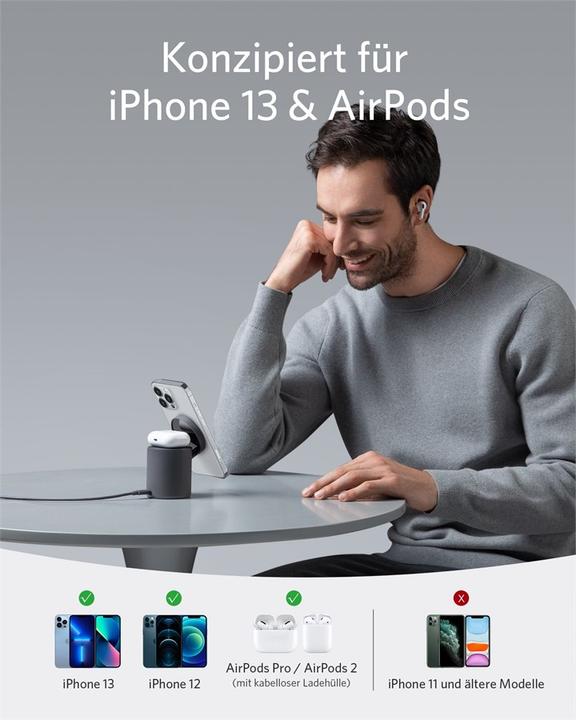 Produktbild Anker PowerWave Mag-Go 2-in-1 Dock (20 W)