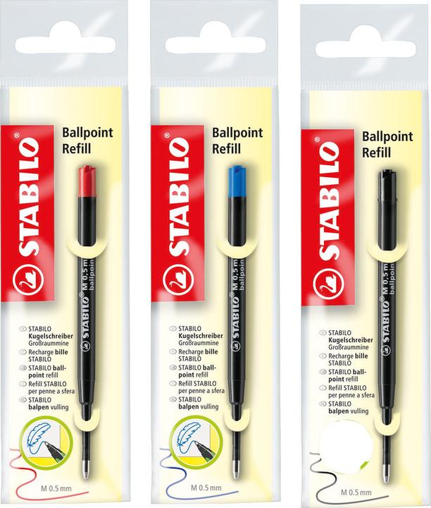Actual product image STABILO Ballpoint Refill (Refill, Black, 0.50 mm)