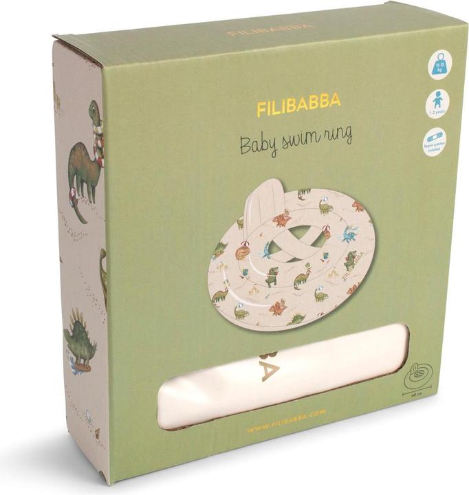 Actual product image Filibabba Schwimmring Baby Alfie Dino Beach