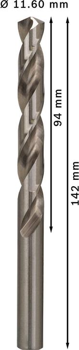 Immagine prodotto Bosch Professional Zubehör Trapano PRO Metal HSS-G, 11,6 x 94 x 142 mm (11,6 mm)