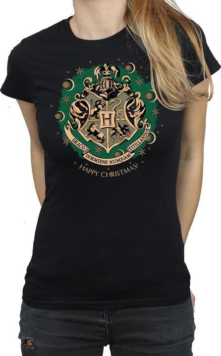 Actual product image Womens/Ladies Christmas Wreath Cotton T-Shirt (S)