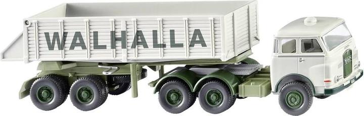 Image du produit Wiking 0677 12 H0 MAN Semi-remorque à benne basculante arrière Pausbacke Walhalla Kalk