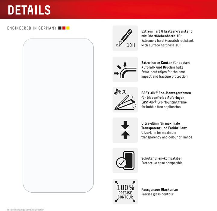 Nutritional values and ingredients Displex Real Glass, 2D Panzerglas (1 Piece, Google Pixel 9 Pro XL)