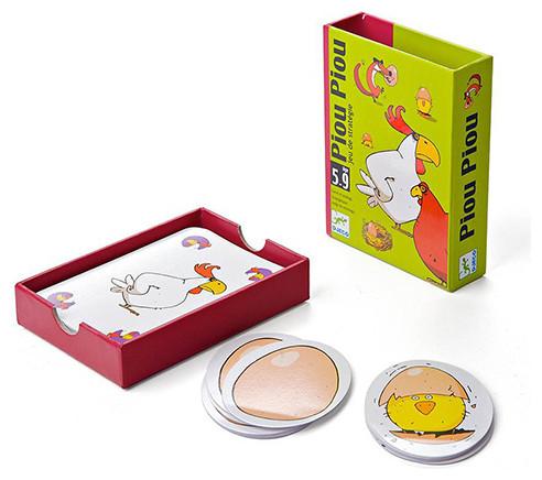 Image du produit Djeco Jeu de cartes Piou Piou (Allemand, Anglais)