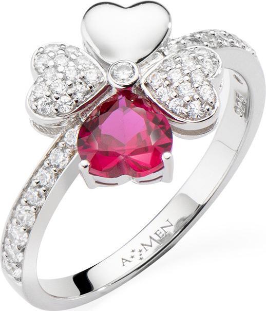 Immagine prodotto Amen Anello quadricuore (56, 925 Argento)