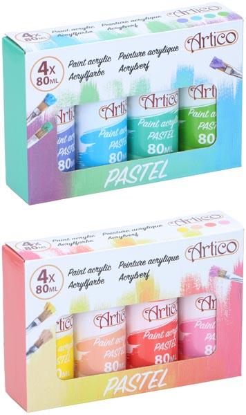 Actual product image Artico Paint Acrylic Pastel (Assorted, Multicolor, 320 ml)
