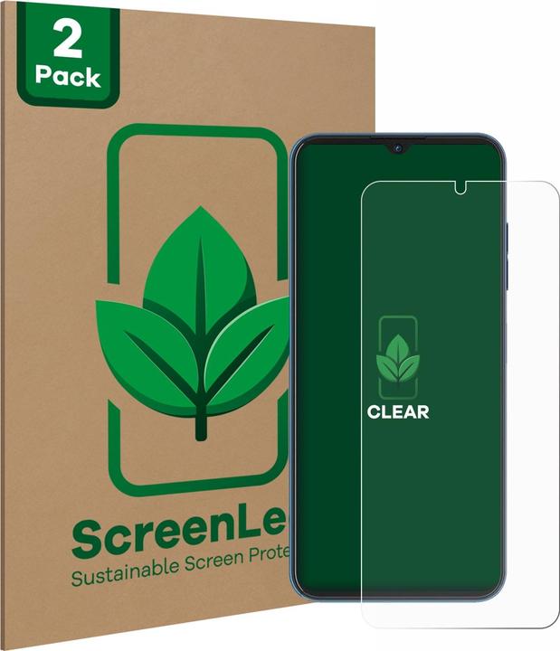 Productafbeelding ScreenLeaf Schutzfolie nachhaltiger Displayschutz Display Schutz Folie Klar Transparent (2 Stuk, Xiaomi Redmi Note 13 Pro)