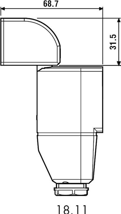 Actual product image Finder IR motion detector 10 A, series 18 18.11.8.230.0000 Operating voltage 230 V/AC Opening angle 1 (8 m)