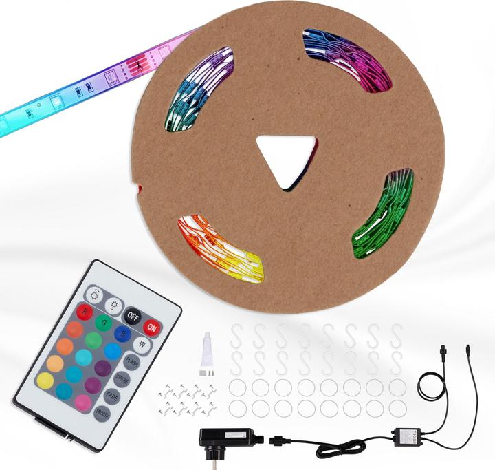 Produktbild Briloner RGB-LED Flexband, 280xRGB-LED/0,11W, IP44 aussen, 10m (1000 cm, Indoor)