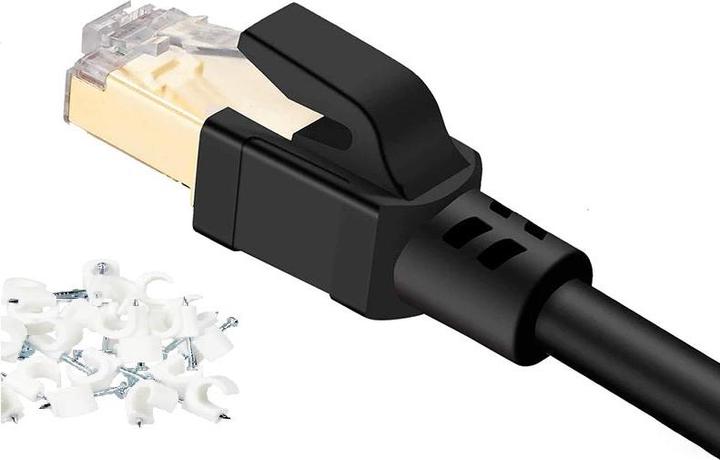 Image du produit Hermex Câble réseau Câble patch Ethernet Câble LAN RJ45 Cat. 8 - 3,0m (PiMF, CAT8.1, 3 m)