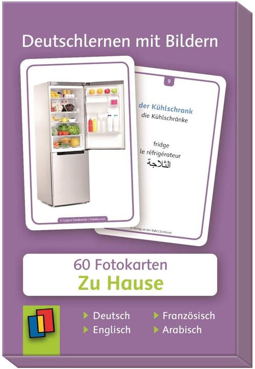 Actual product image Deutschlernkarten. Zuhause. Kartei-Karten (German, Editorial team publishing house An Der Ruhr, 2016)