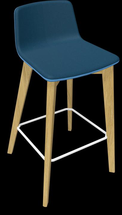 Bleu, Bleu clair, Blanc, Frêne naturel teinté gris clair