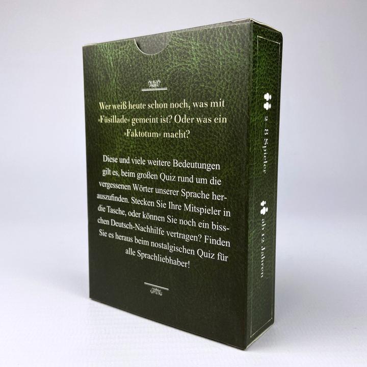 Actual product image The quiz of almost forgotten words (German)