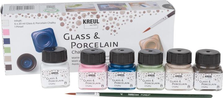 Actual product image I Am Creative Glass & Porcelain (Multicolor, 120 ml)