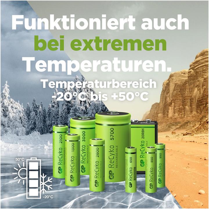 Immagine prodotto GP Batteries ReCyko (2 pz., D, 5700 mAh)