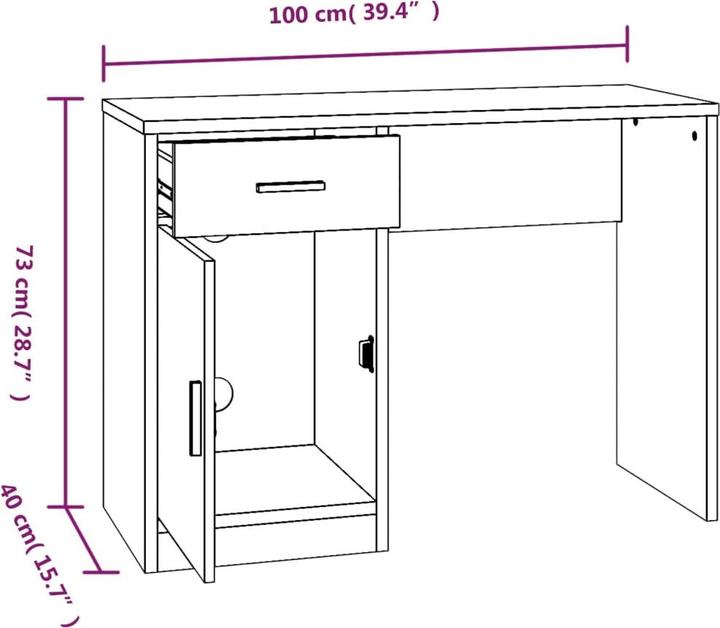 Produktbild VidaXL Myrsini (100 x 40 x 73 cm)