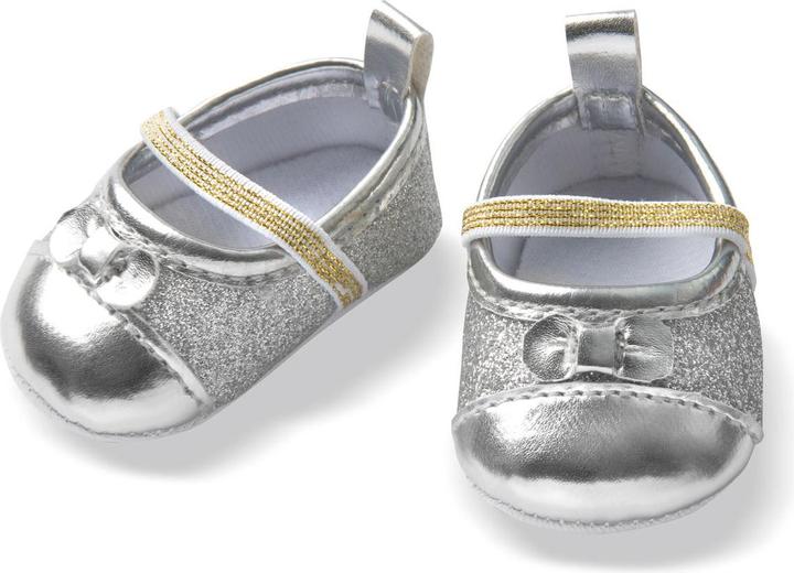 Image du produit Heless Ballerines argent t.38-45 cm ballerines paillettes, 1 pair, tirette, dès 3 ans