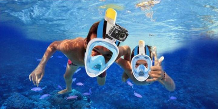 Actual product image Hermex ANKI Snorkel Mask L/XL for GoPro Hero 5 / Session / 4 / 3+ / 3 / 2 / 1 / Xiaomi Yi Action Cam (Hero 3, hero 5, Hero 4, Hero 10, Hero 3+, Hero 2)
