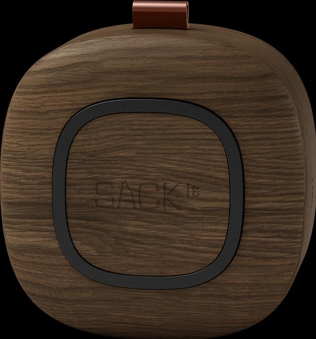 Actual product image SackIT Go Wood - Bluetooth Speaker - Smoked Oak (8 h)