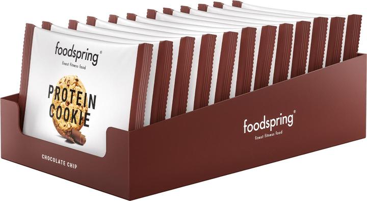 Produktbild Foodspring Protein Cookie (Chocolate chip, 12 Stk., 600 g)
