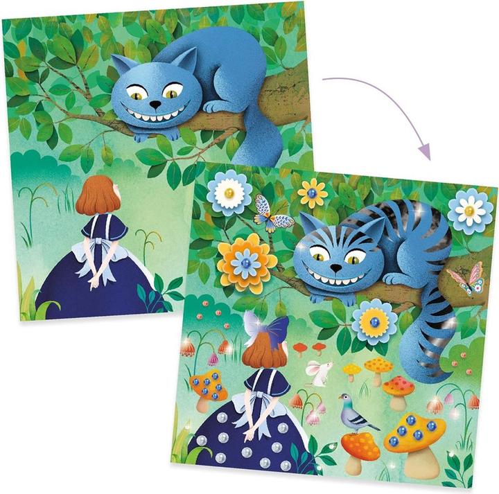 Actual product image Djeco Fairy tales to decorate In Wonderland
