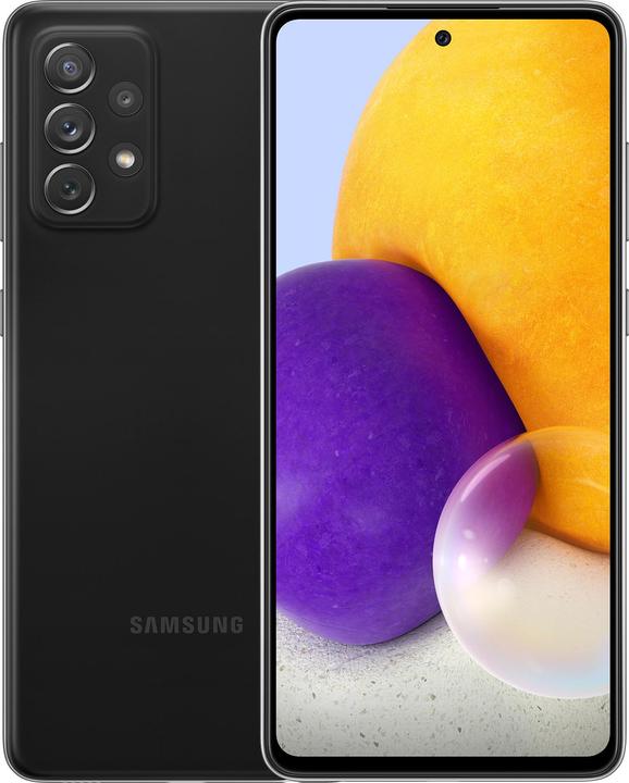Samsung Galaxy A72 UE (128 Go, Noir, 6.70", Double SIM, 64 Mpx, 4G)