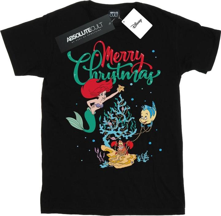Disney Princess Ariel Merry Christmas TShirt Jungen
