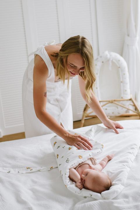 Actual product image Qbana Mama Baby Wrap Secret Citrus (70 cm)