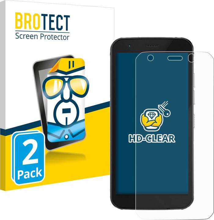 Actual product image BROTECT Screen Protector Clear (2 Piece, Cat S52)