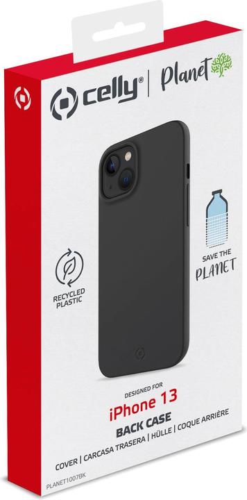 Produktbild Celly PLANET, Cover, Apple, iPhone 13, 15,5 cm (6.1 Zoll), Schwarz (Apple iPhone 13)