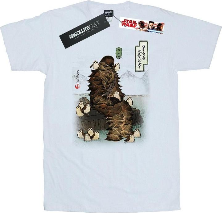 Produktbild Star Wars The Last Jedi Japanese Chewbacca Porgs TShirt (XXL)