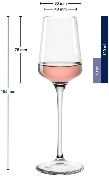 Produktbild Leonardo Trinkglas Puccini 120 ml, 6 Stück, Transparent, Glas (12 cl, 6 Gläser)