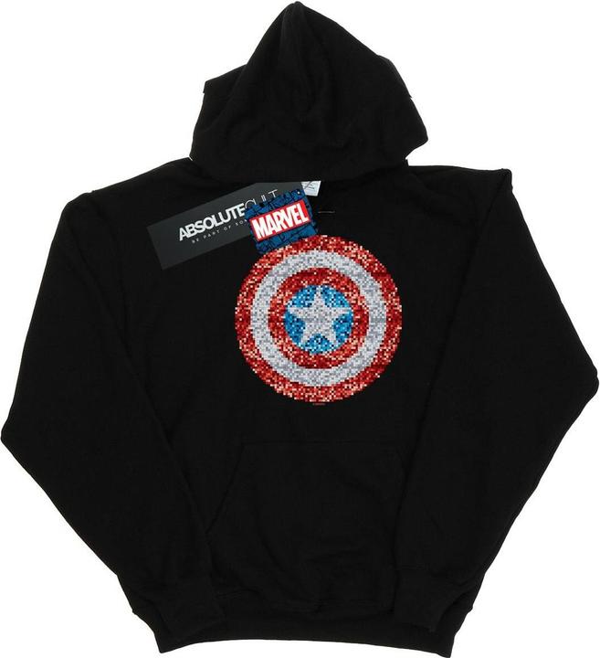 Captain America Pixelated Shield Kapuzenpullover