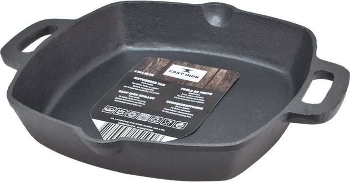 H&H No Name Eisenpfanne mit Henkel (25 cm, Bratpfanne, Gusseisen)
