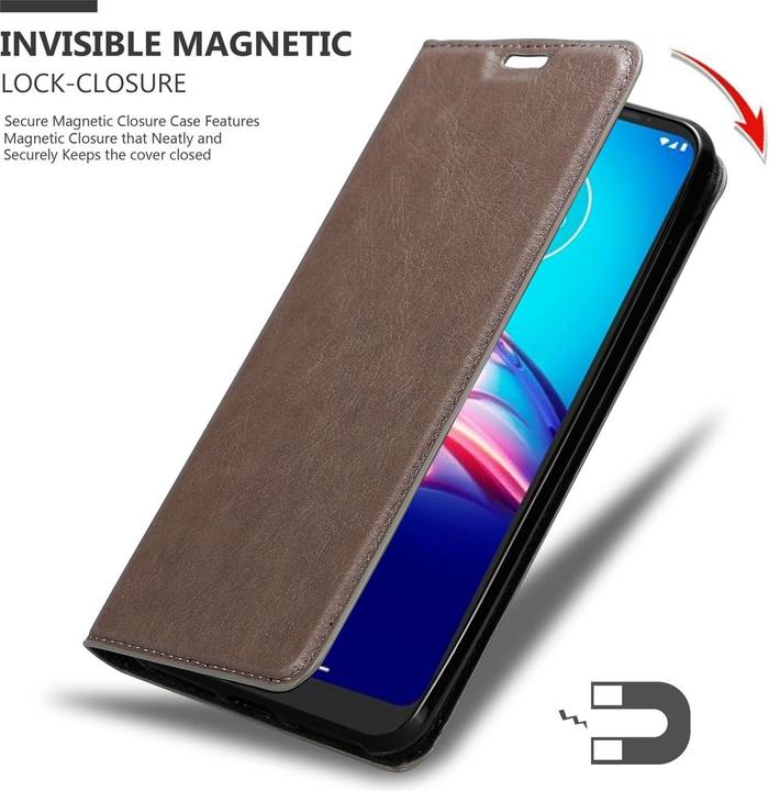 Produktbild Cadorabo Book Invisible Magnet Cover (Motorola Moto E6s)