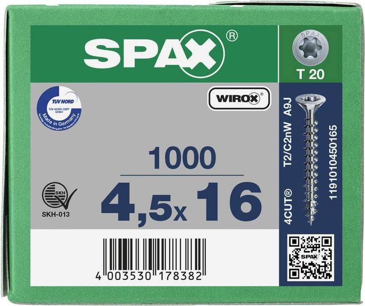 Image du produit Spax Vis pour panneaux agglomérés (1000 Vis par pièce)