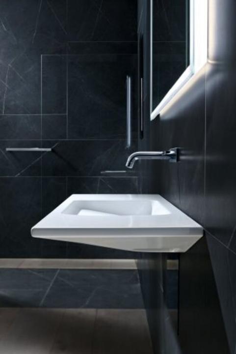 Actual product image Geberit One washbasin floating design, without tap hole, with overflow, 1200x400mm, 500392 (400 mm, 1200 mm)