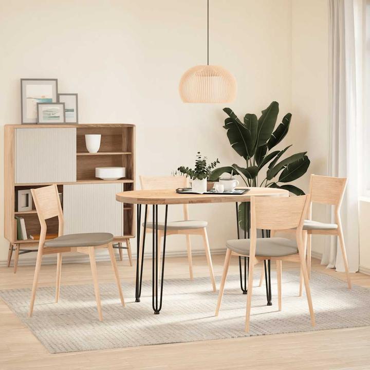Produktbild VidaXL Haarnadelbeine 4 Stk. Schwarz 72 cm Massivstahl Hairpin Tischbein